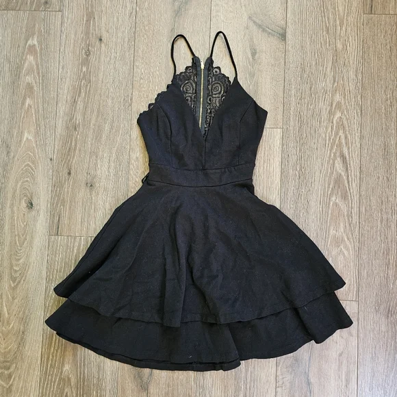 chinese dress ladies Sultry Vibes Sheer Lace Corset Skater Dress